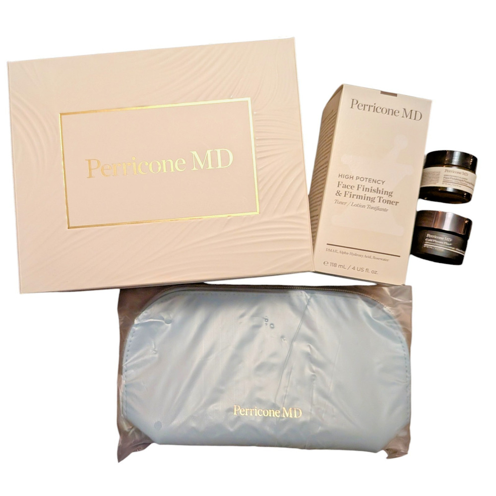 PERRICONE MD Smoothing & Firming Trio Box Gift Set + Cosmetics Bag